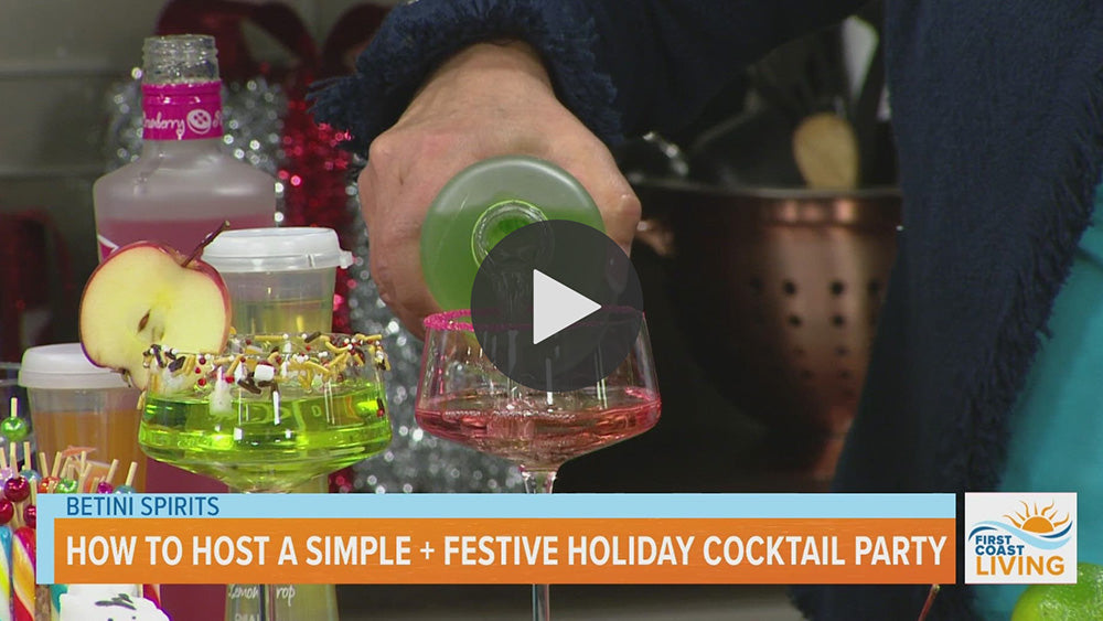 First Coast Living Video How to Host a Simple Festive Holiday Cocktail Party with Julie Steven founder of BeTini
