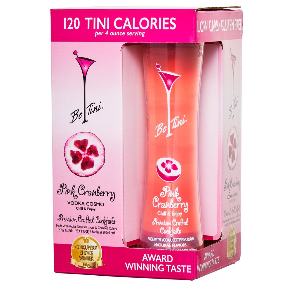 
                  
                    BeTini Pink Cranberry Vodka Cosmo 200ml 4 Pack
                  
                